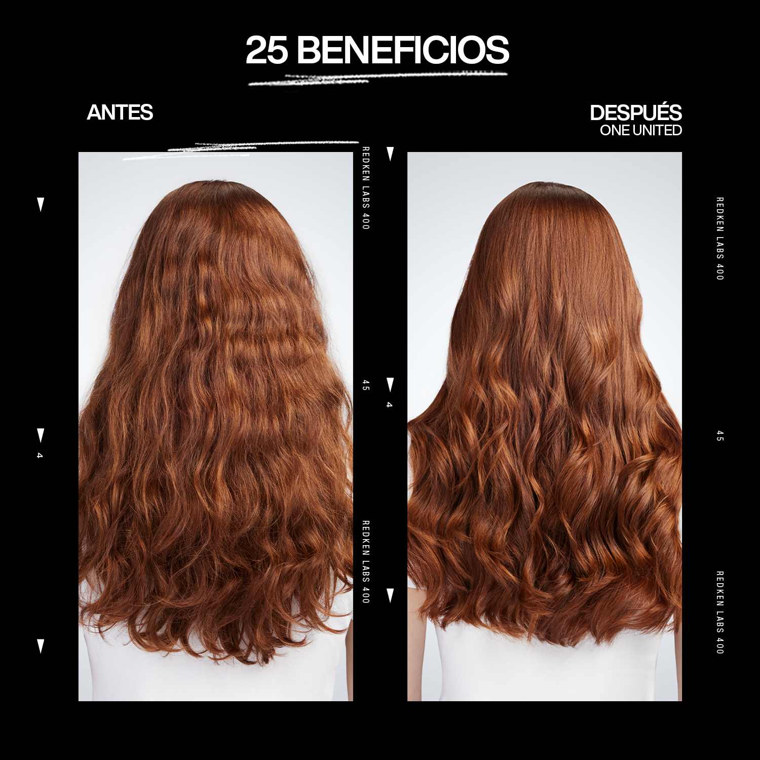 Antes y despues tratamiento para ondas en el cabello